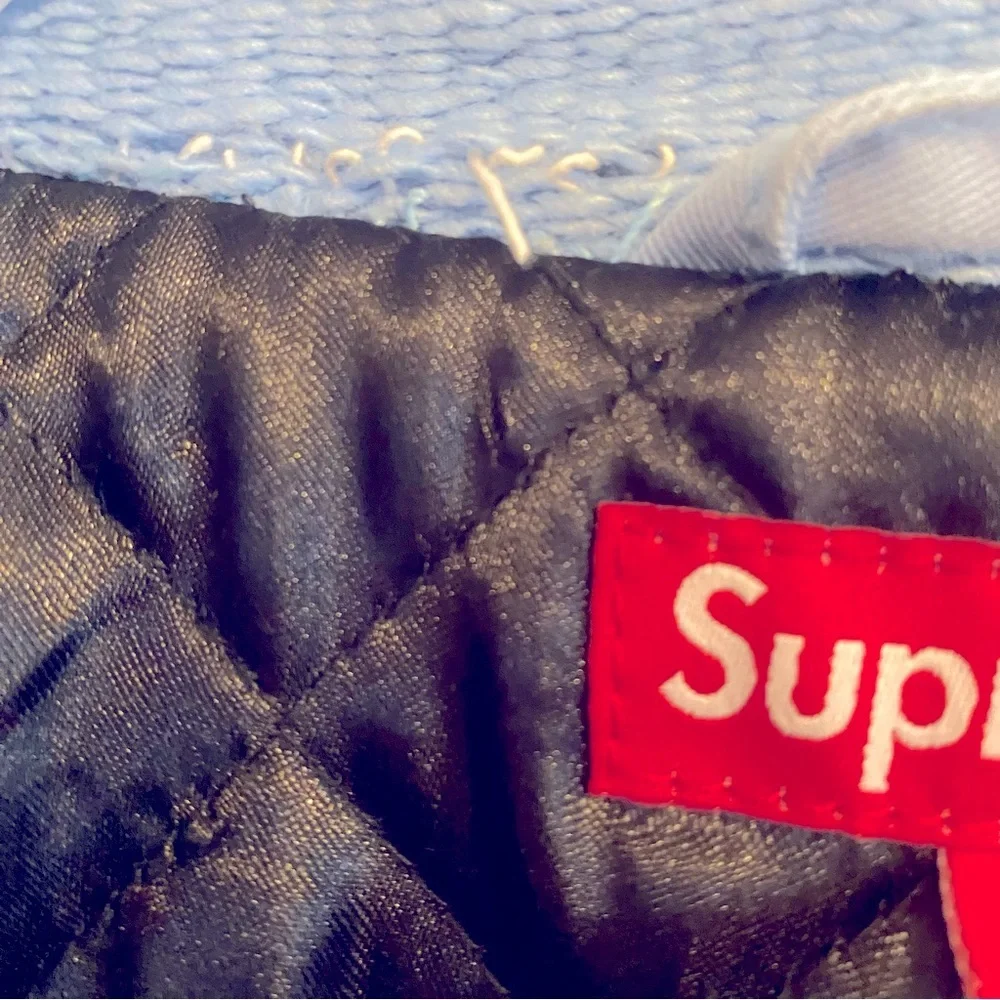 Like New Supreme Taxcala Blanket Men’s Jacket In Light Blue - Size L - Picture 12 of 16